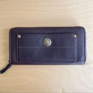 COACH Chelsea Leather Accordion Zip Around Wallet